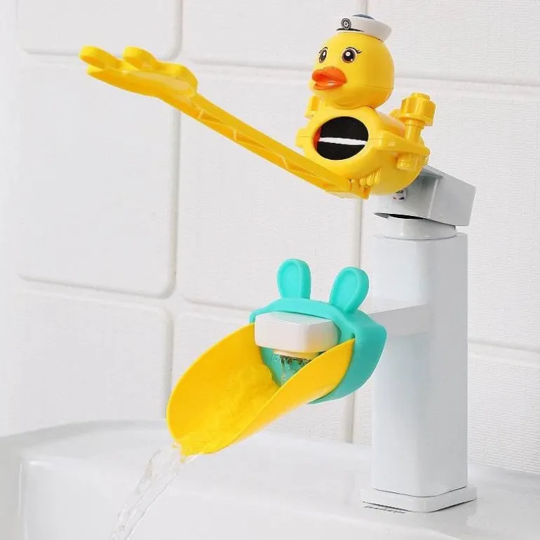 Kids Faucet Extender - Splash Proof Cartoon Design