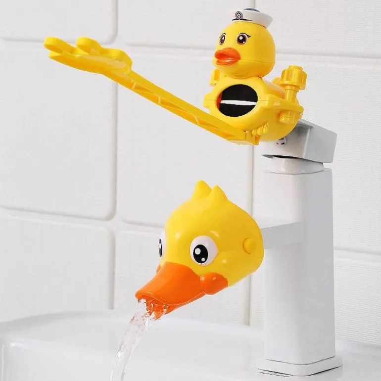 Kids Faucet Extender - Splash Proof Cartoon Design