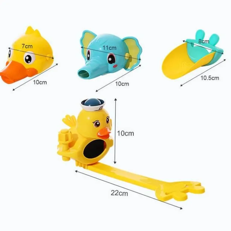 Kids Faucet Extender - Splash Proof Cartoon Design