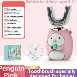 Kids Ultrasonic Toothbrush - Smart Silicone Dental Care for Children