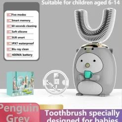 Kids Ultrasonic Toothbrush - Smart Silicone Dental Care for Children