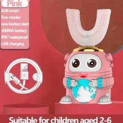 Kids Ultrasonic Toothbrush - Smart Silicone Dental Care for Children