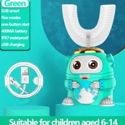 Kids Ultrasonic Toothbrush - Smart Silicone Dental Care for Children