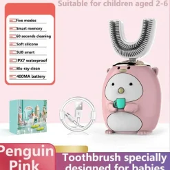 Kids Ultrasonic Toothbrush - Smart Silicone Dental Care for Children