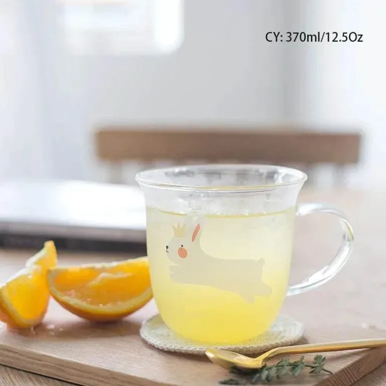 Killerwal-Kaffeetasse – süßer Eisbär, hitzebeständige Glastasse, 350 ml