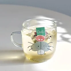 Killerwal-Kaffeetasse – süßer Eisbär, hitzebeständige Glastasse, 350 ml