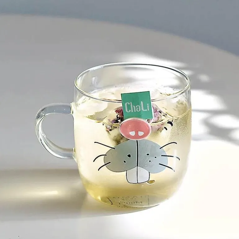 Killerwal-Kaffeetasse – süßer Eisbär, hitzebeständige Glastasse, 350 ml