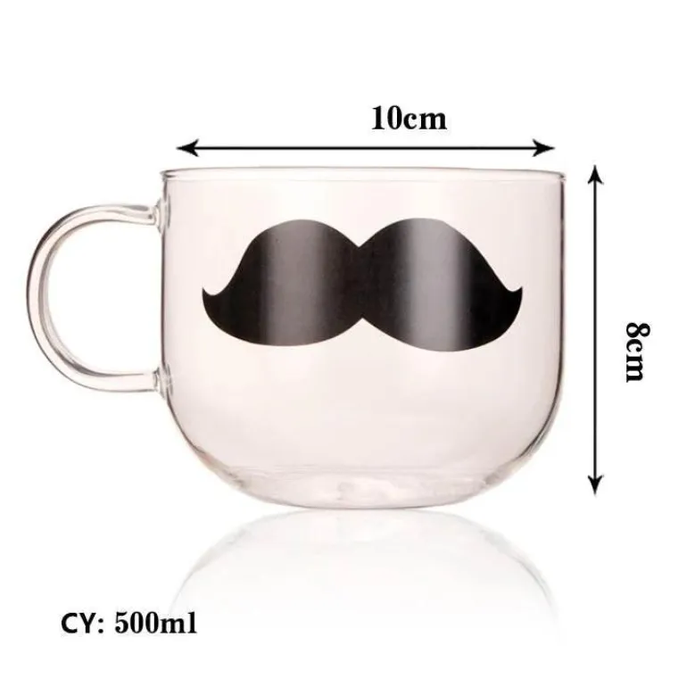 Killerwal-Kaffeetasse – süßer Eisbär, hitzebeständige Glastasse, 350 ml