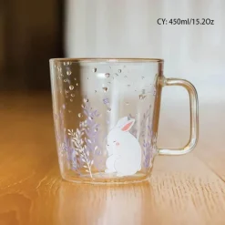 Killerwal-Kaffeetasse – süßer Eisbär, hitzebeständige Glastasse, 350 ml