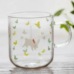 Killerwal-Kaffeetasse – süßer Eisbär, hitzebeständige Glastasse, 350 ml