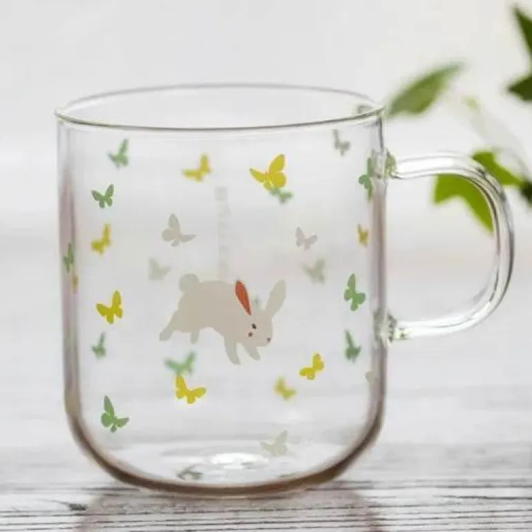 Killerwal-Kaffeetasse – süßer Eisbär, hitzebeständige Glastasse, 350 ml