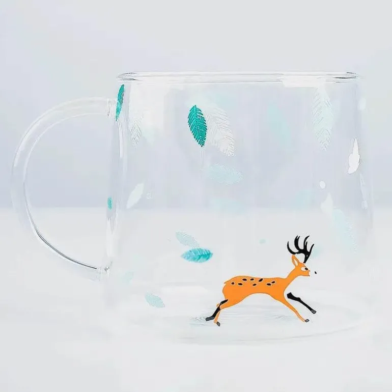 Killerwal-Kaffeetasse – süßer Eisbär, hitzebeständige Glastasse, 350 ml