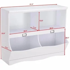 Kinderbücherregal - Moderner Spielzeug-Organizer und Bücherregal