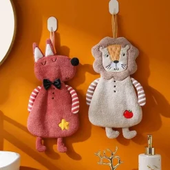 Kinderhandtuch aus Korallensamt – weiches, hautfreundliches Handtuch für Küche und Bad