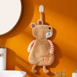 Kinderhandtuch aus Korallensamt – weiches, hautfreundliches Handtuch für Küche und Bad