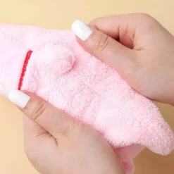 Kinder-Handtuch mit Cartoon-Tiermotiv, dickes, doppellagiges Handtuch für zu Hause