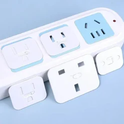 Kindersichere Steckdosenabdeckung - Schiebeverschluss-Sicherheitskappe