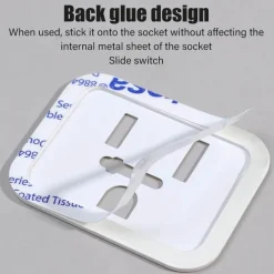 Kindersichere Steckdosenabdeckung - Schiebeverschluss-Sicherheitskappe