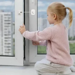 Kindersicherheitsschrankschloss - Kindersicheres, selbstklebendes Fensterschloss