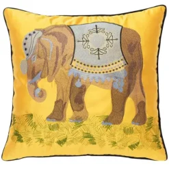 Kissenbezüge mit Elefantenstickerei – Dekorative Sofakissen für das Wohnzimmer