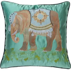 Kissenbezüge mit Elefantenstickerei – Dekorative Sofakissen für das Wohnzimmer