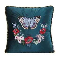 Kissenbezüge mit Katzenstickerei aus Samt und Quasten – gemütliche Kissenbezüge