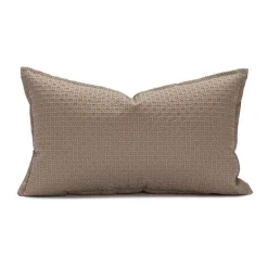 Kissenbezug aus Kunstleder – 45 x 45 cm, Creme, Braun, Beige, Sofa-Dekor