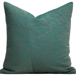 Kissenbezug mit goldener Leopardenstickerei – Luxuriöses Wohnzimmerdekor