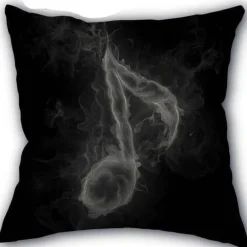 Kissenbezug mit Musiknoten – Dekorativer Kissenbezug