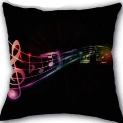 Kissenbezug mit Musiknoten – Dekorativer Kissenbezug