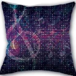 Kissenbezug mit Musiknoten – Dekorativer Kissenbezug