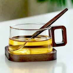 Kiyomi Glasbecher-Set – Elegantes Kaffee-Trinkgeschirr für Zuhause