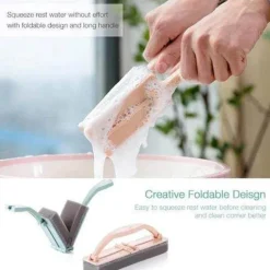 Klappbare Wischbürste - Mehrzweck-Reinigungswerkzeug mit Griff
