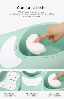 Klappbarer Baby-Haarwaschstuhl - Badesitz für Kleinkinder