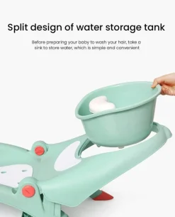 Klappbarer Baby-Haarwaschstuhl - Badesitz für Kleinkinder