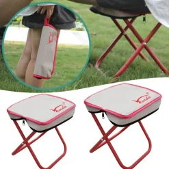 Klappbarer Hocker aus Edelstahl – leichtes, platzsparendes Design