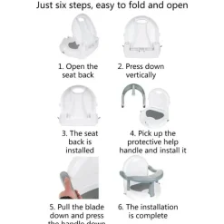 Klappbarer, rutschfester Babybadestuhl – unverzichtbarer Badesitz