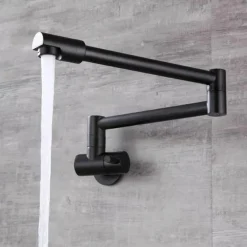 Klappbarer Topffüller-Wasserhahn aus Chrom zur Wandmontage