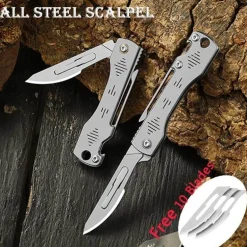 Klappbares Campingmesser - Outdoor-Werkzeug aus Edelstahl