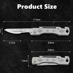 Klappbares Campingmesser - Outdoor-Werkzeug aus Edelstahl