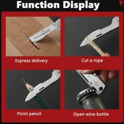 Klappbares Campingmesser - Outdoor-Werkzeug aus Edelstahl