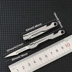 Klappbares Universalmesser aus Titan – Scharfer Allzweckschneider