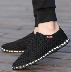 Klassische atmungsaktive Strickschuhe für Herren – bequeme Freizeitschuhe