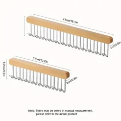 Kleiderbügel aus Holz – Ausziehbare Kleiderstange mit 8/12 Haken
