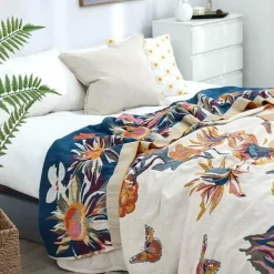 Klimaanlagendecke aus Baumwollgaze – Luxuriöser europäischer Überwurf