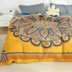 Klimaanlagendecke aus Baumwollgaze – Luxuriöser europäischer Überwurf