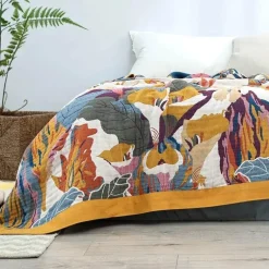 Klimaanlagendecke aus Baumwollgaze – Luxuriöser europäischer Überwurf