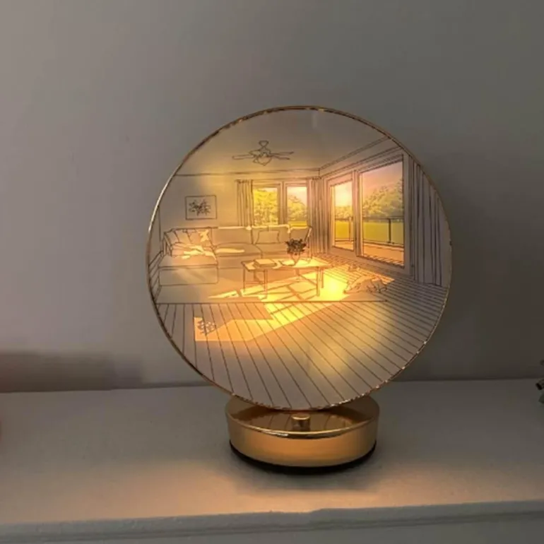 Künstlerische Orb-Tischlampe – Kreative Wohndekorbeleuchtung