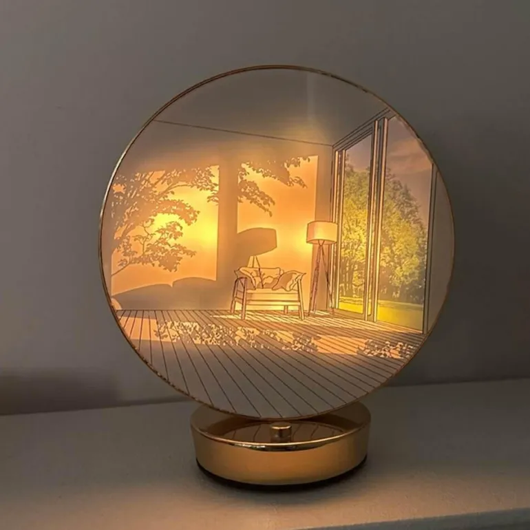 Künstlerische Orb-Tischlampe – Kreative Wohndekorbeleuchtung