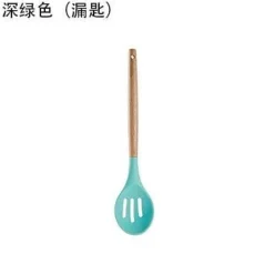 Kochutensilien-Set aus Silikon – Küchenutensilien in Lebensmittelqualität mit Holzgriff